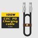 FNIRSI Type-C to Type-C Silicone Cable 100W (1.2m) Black