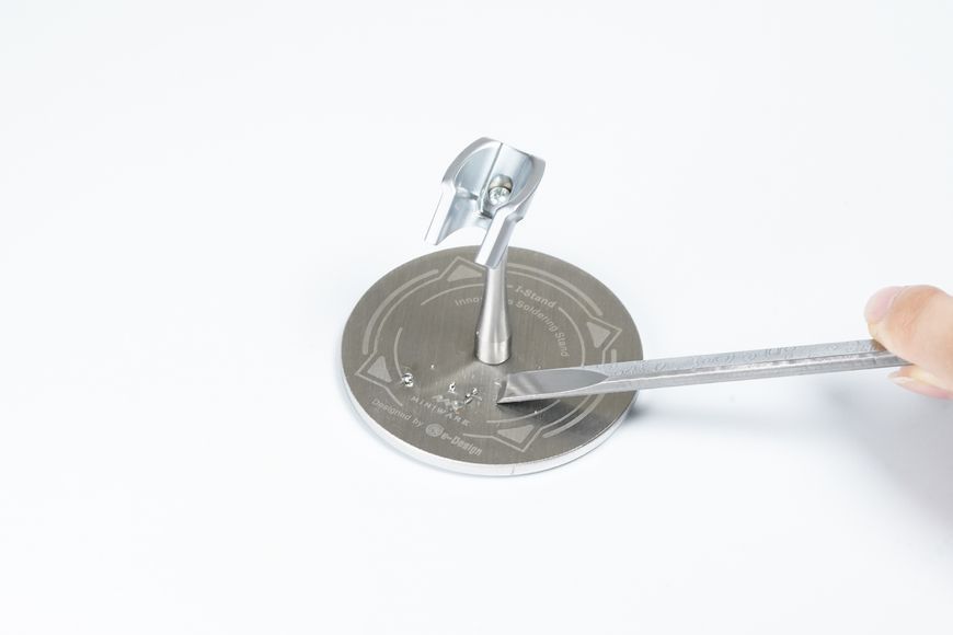Original MiniWare I-Stand Metal Soldering Iron Stand Silver