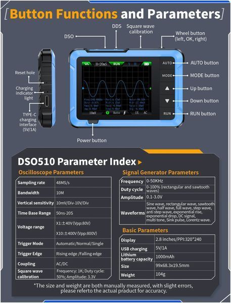 FNIRSI DSO510 DSO510 фото