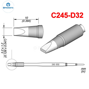 Жало C245 викрутка 3.2 мм PF-C245-D фото