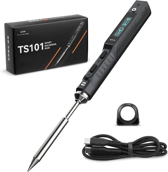 MiniWare TS101 (90W) Soldering Iron with BC2 Tip (Grey)