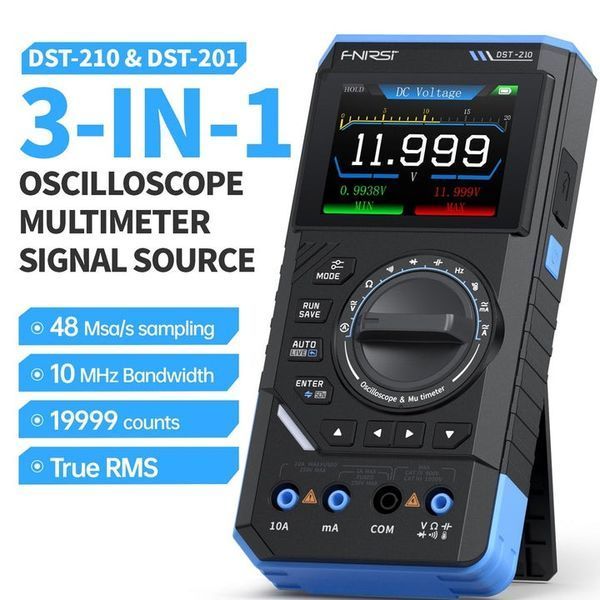 Портативний цифровий мультиметр осцилограф генератор FNIRSI DST-210 3в1 10МГц DST-210 фото